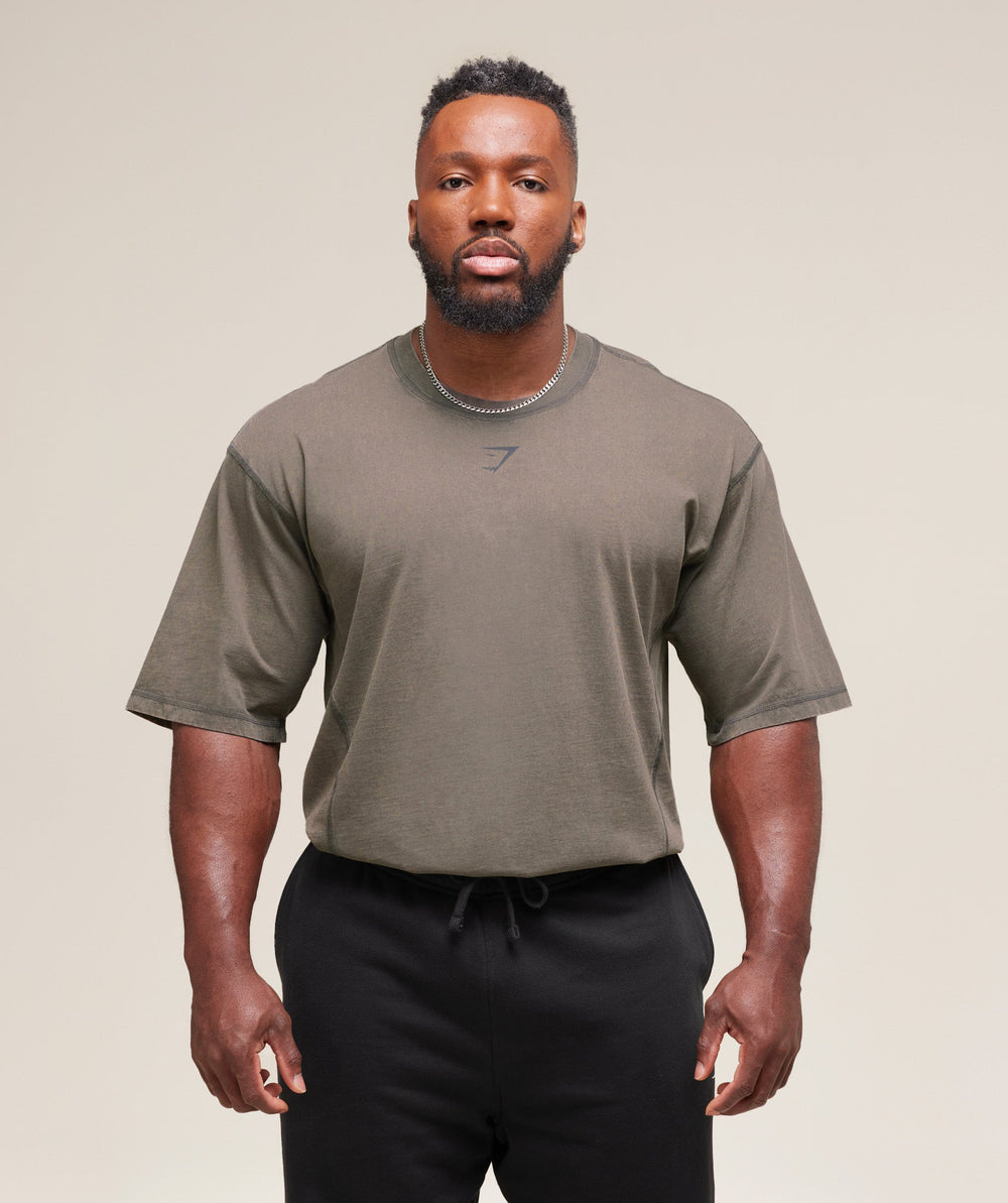 Heritage Washed T-Shirt Strength Green