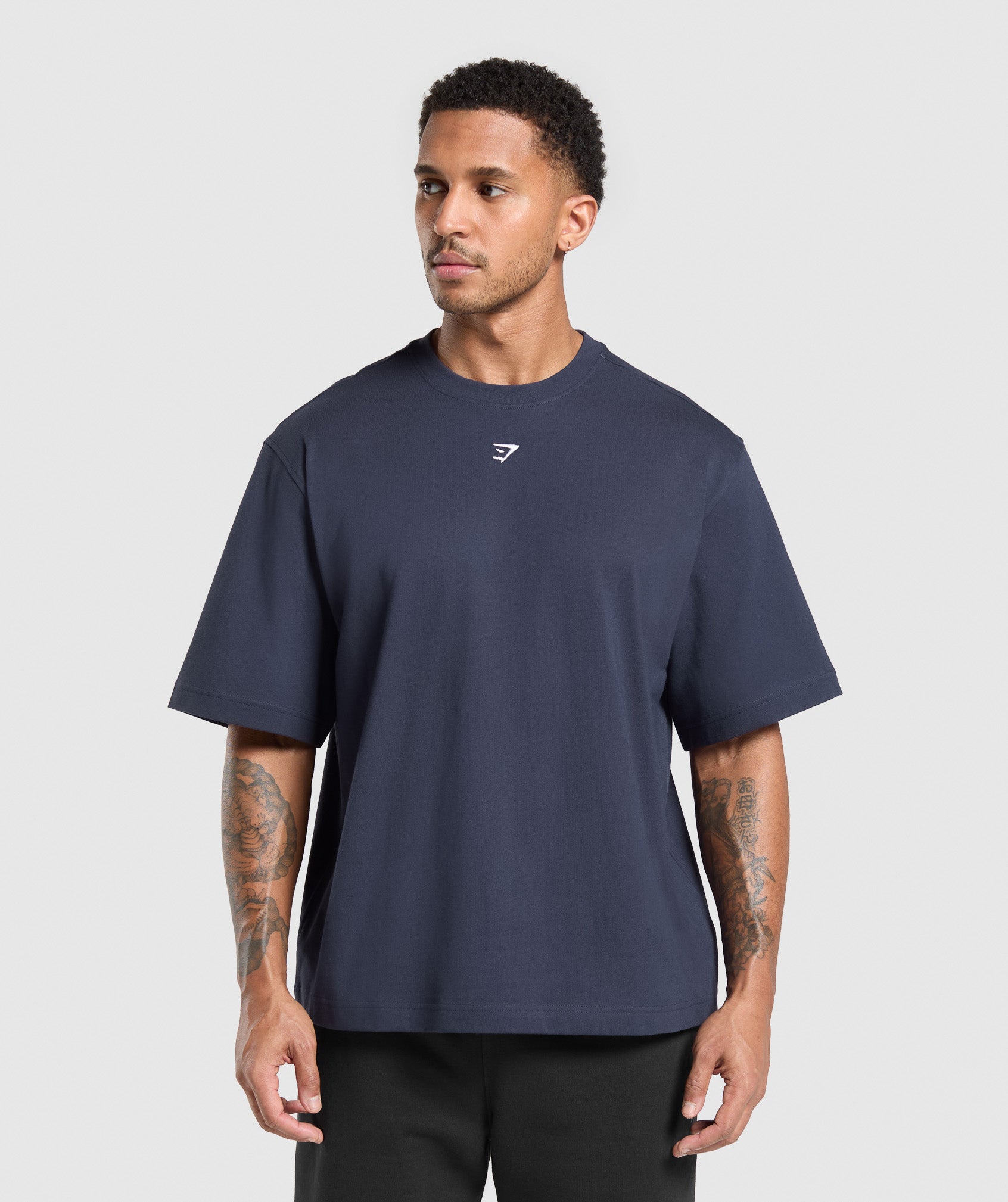 Rest Day Essentials Boxy T-Shirt Heavy Blue