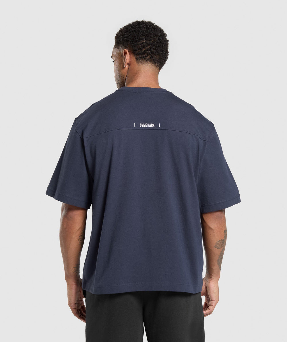 Rest Day Essentials Boxy T-Shirt Heavy Blue