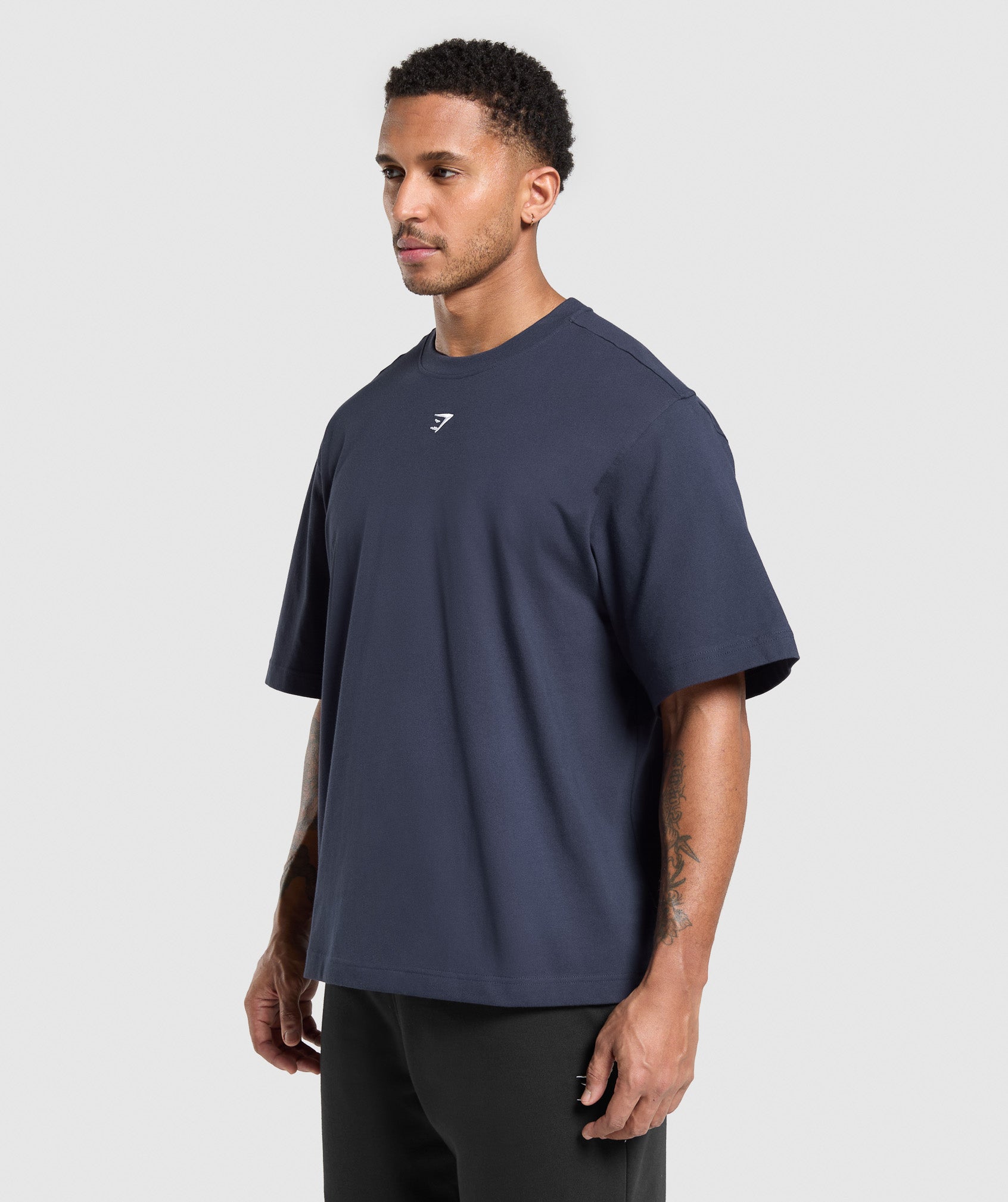 Rest Day Essentials Boxy T-Shirt Heavy Blue