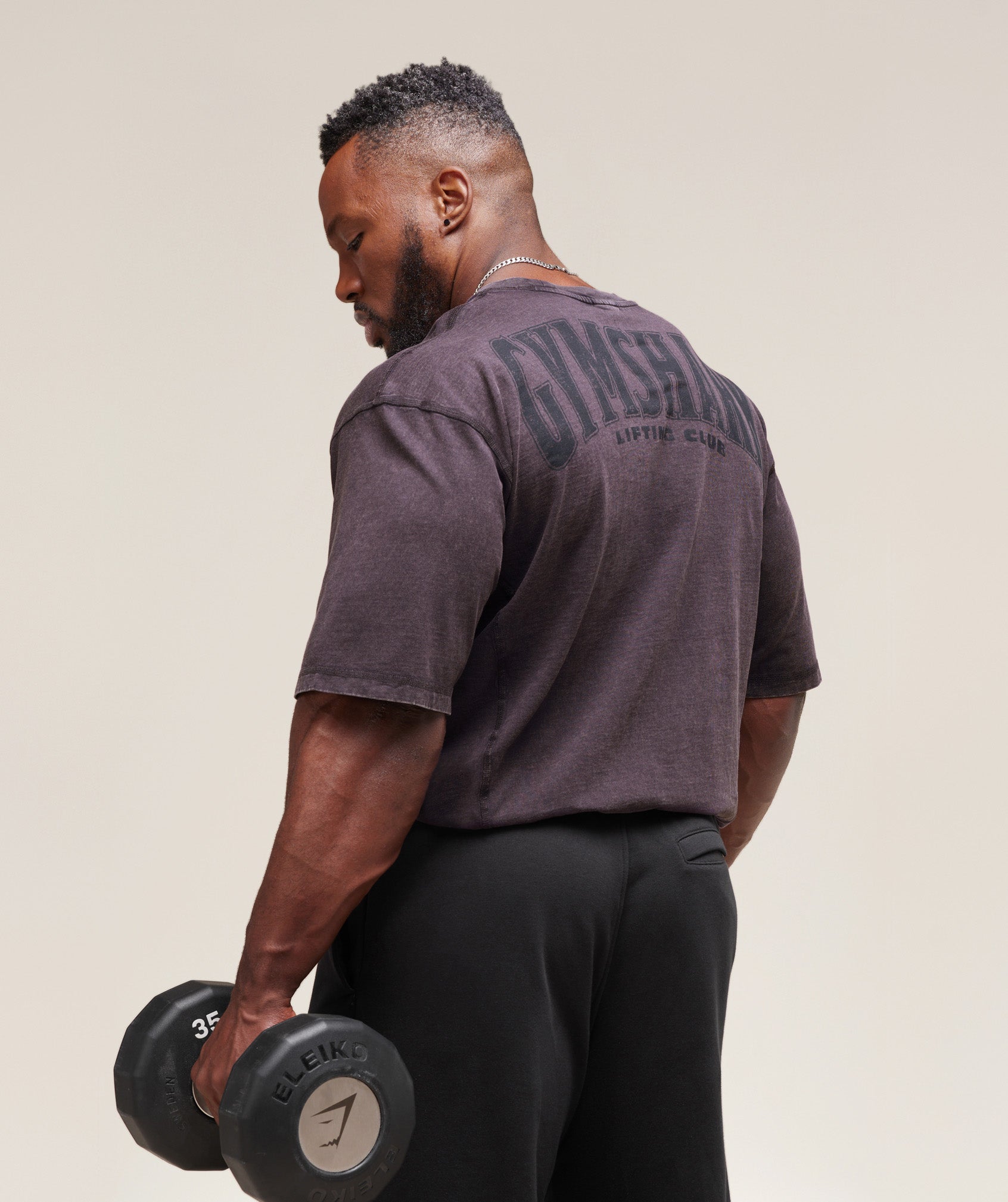 Heritage Washed T-Shirt Plum Brown