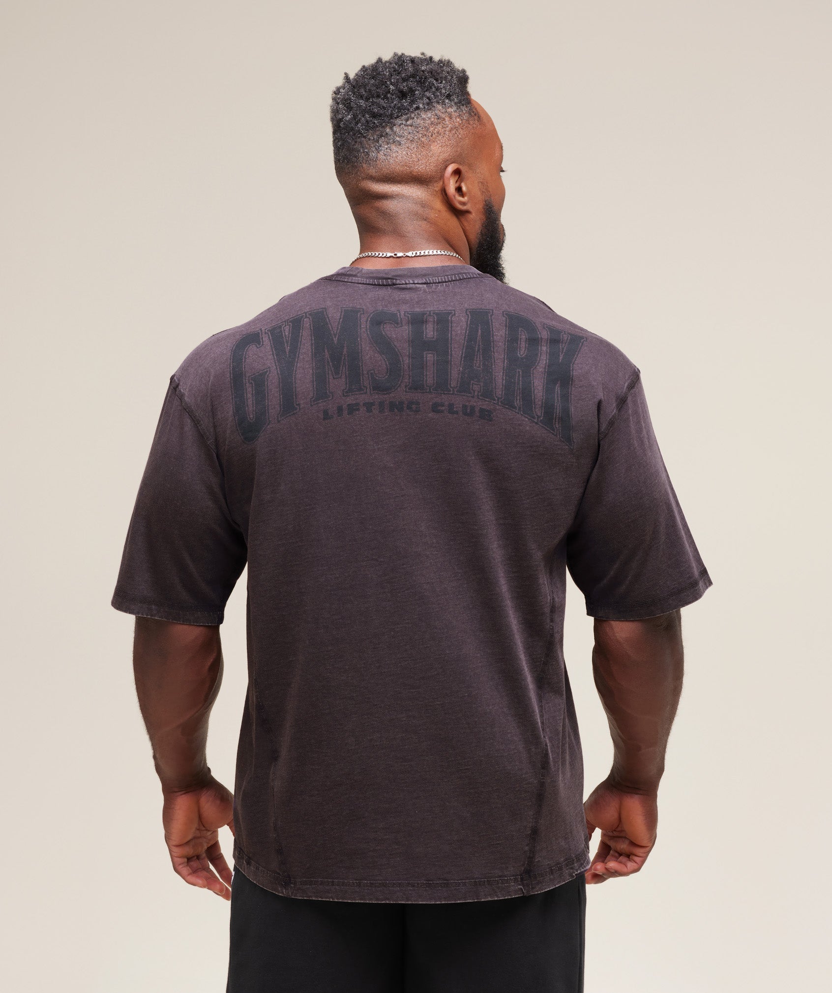 Heritage Washed T-Shirt Plum Brown