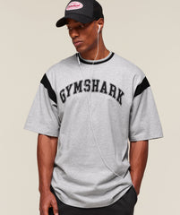 GSLC Oversized T-Shirt Light Grey Core Marl