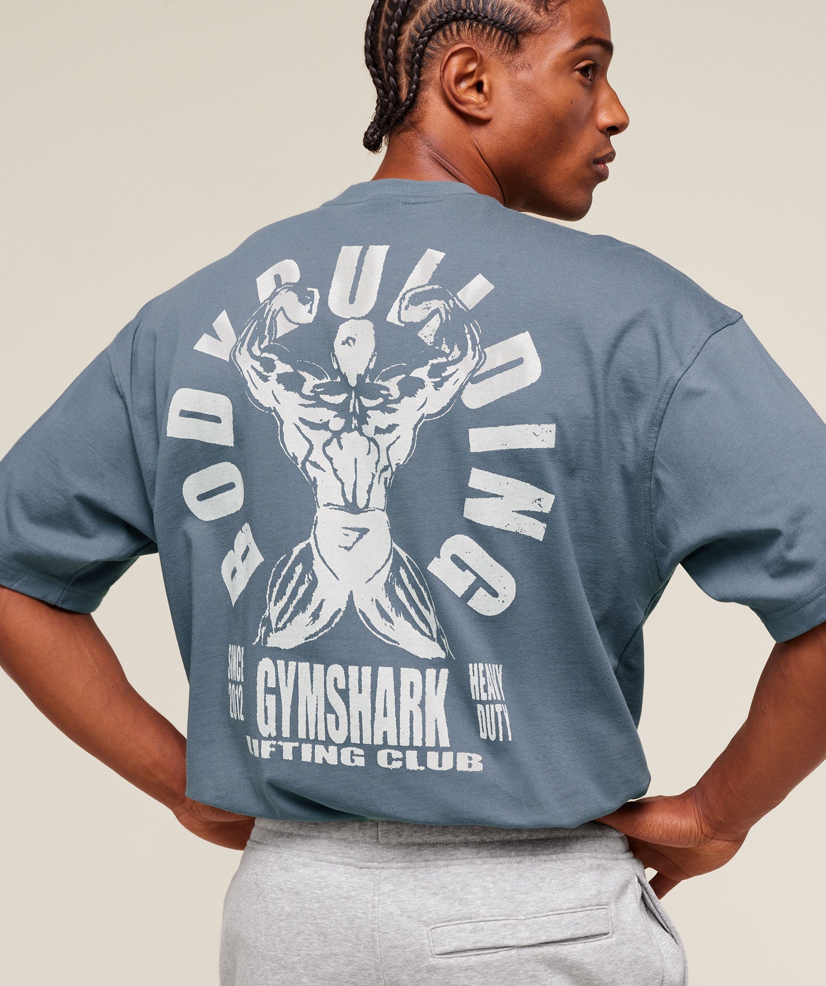 Lifting Club Flex T-Shirt Iron Blue