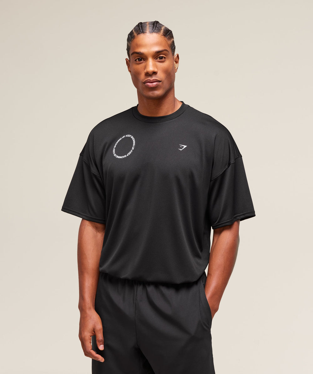 Keep Showing Up T-Shirt Black