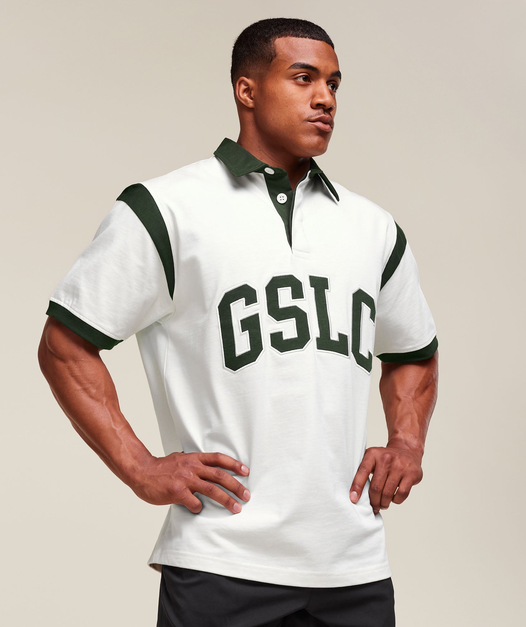GSLC Retro Polo Shirt Trail Green/Soft White
