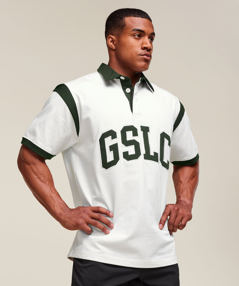 GSLC Retro Polo Shirt Trail Green/Soft White