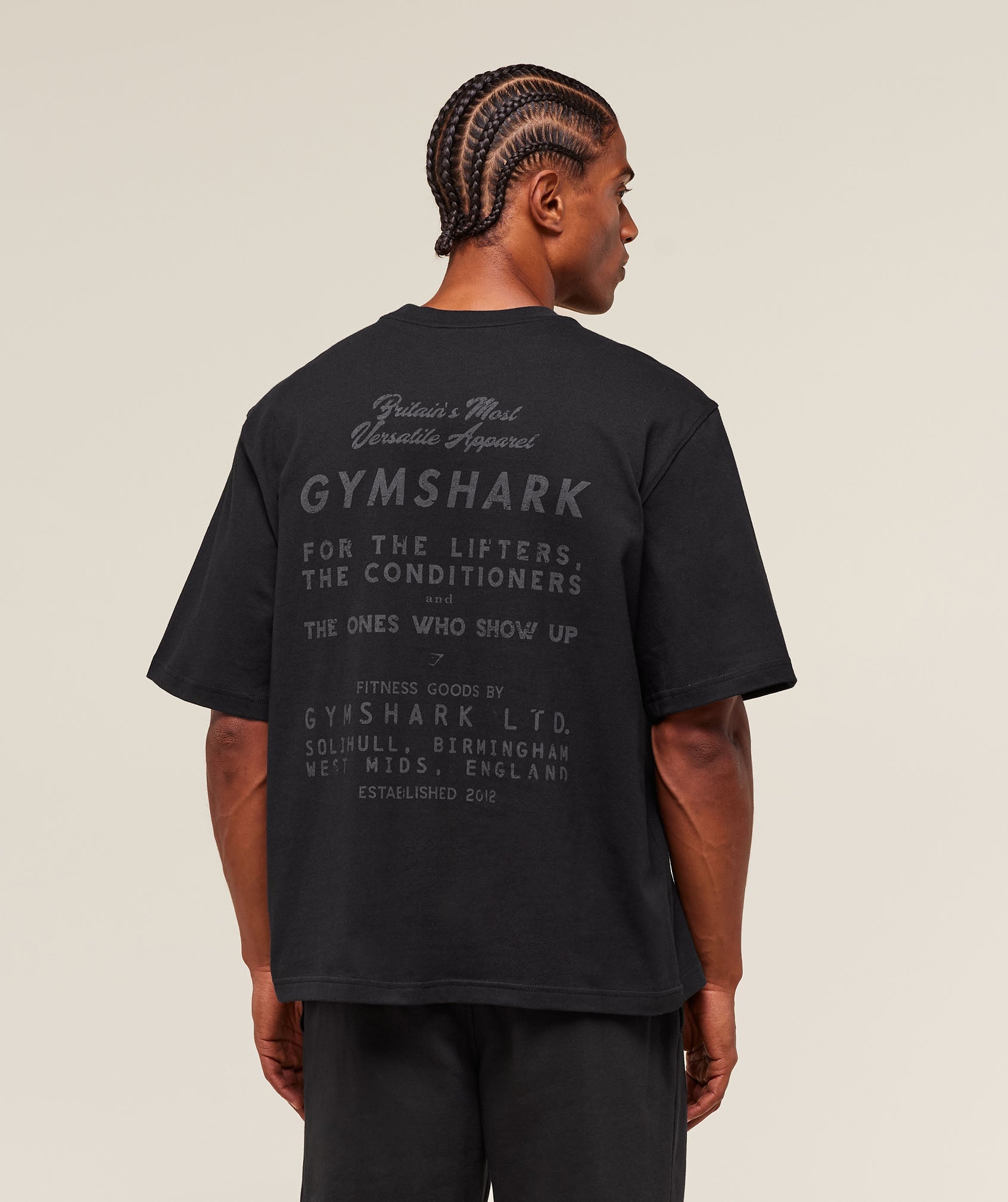 For The Lifters Boxy T-Shirt Black