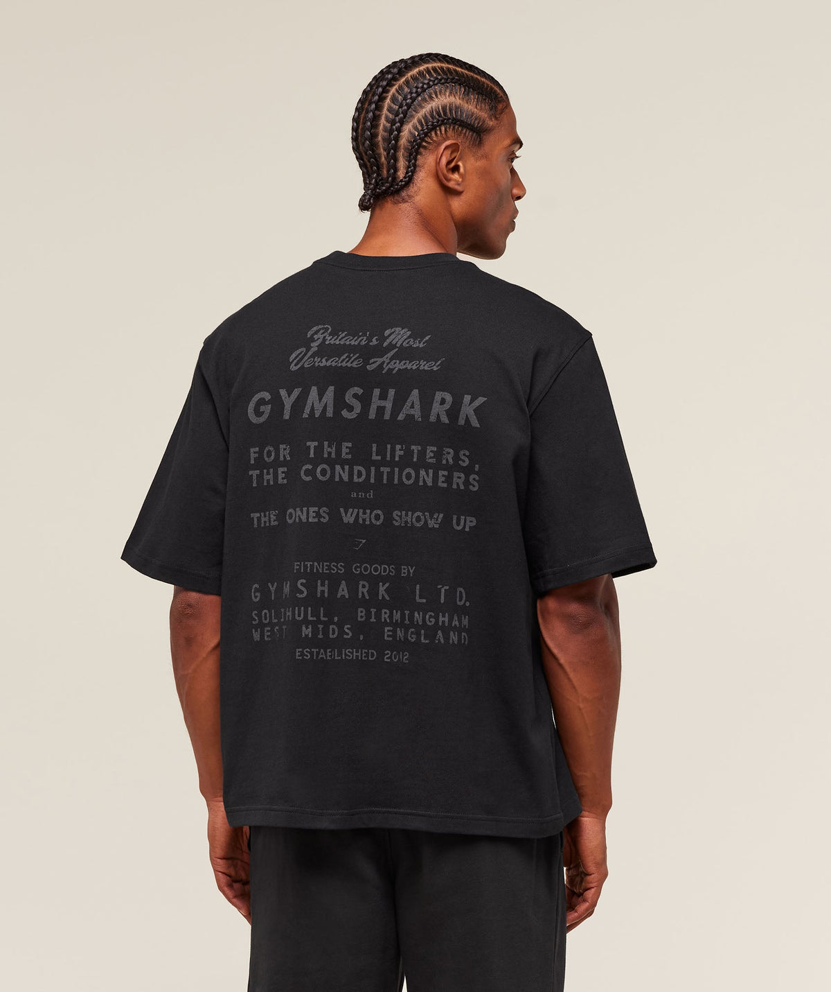For The Lifters Boxy T-Shirt Black