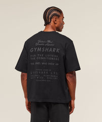 For The Lifters Boxy T-Shirt Black