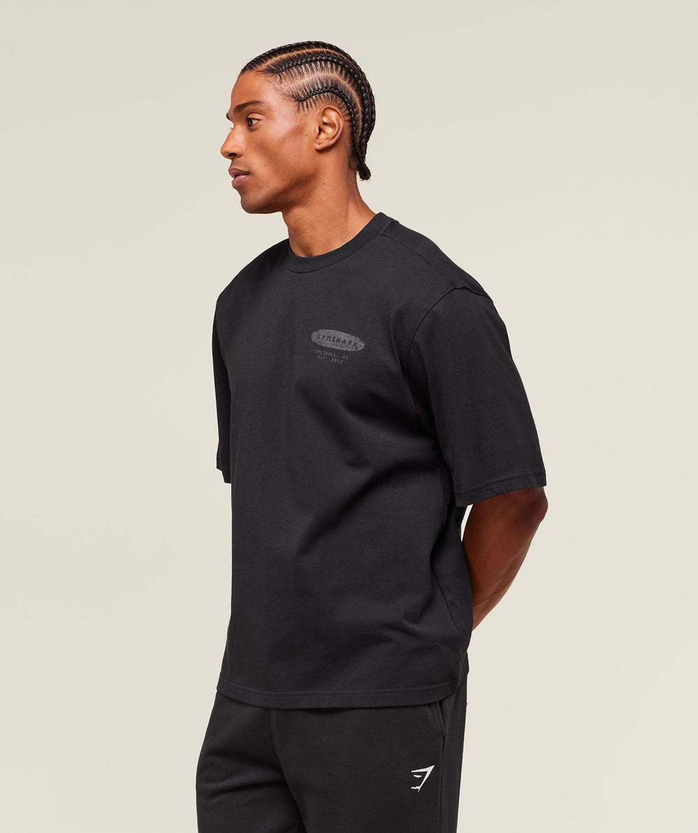 For The Lifters Boxy T-Shirt Black