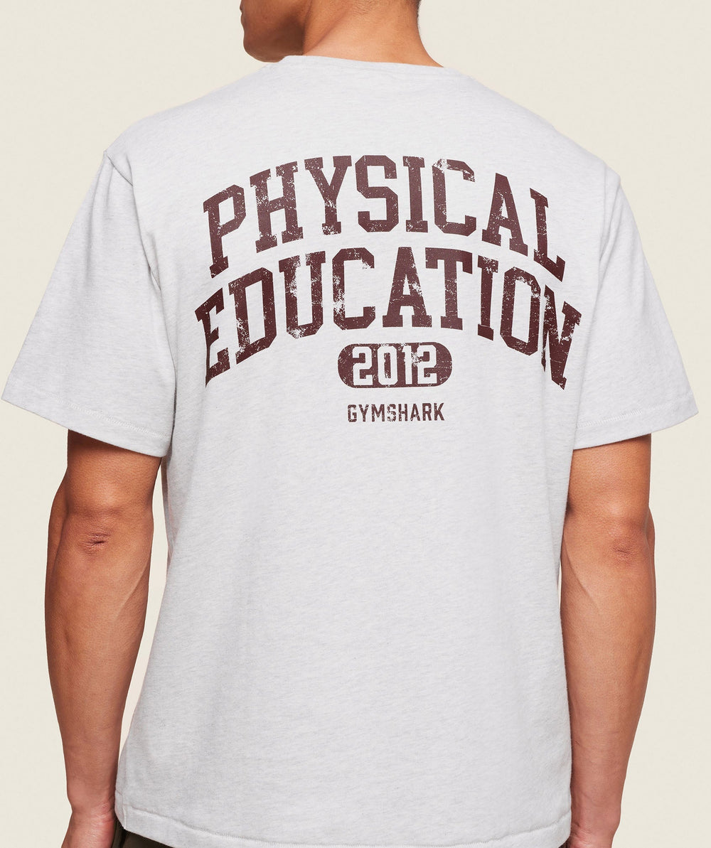 Phys Ed T-Shirt Light Grey Marl