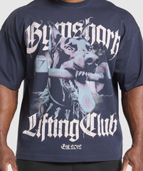Doberman Graphic T-Shirt Heavy Blue