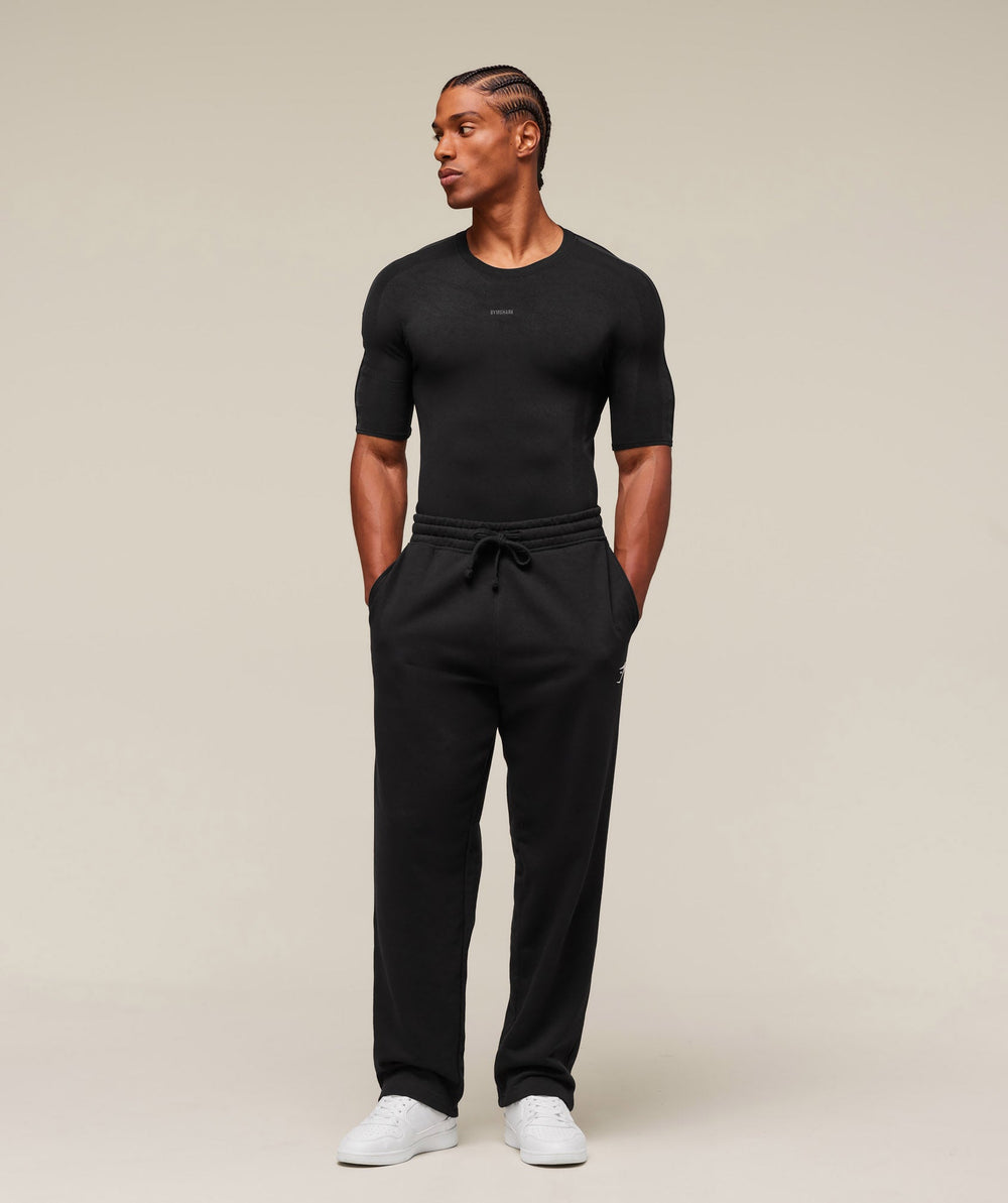 everywear Warp Knit T-Shirt Black