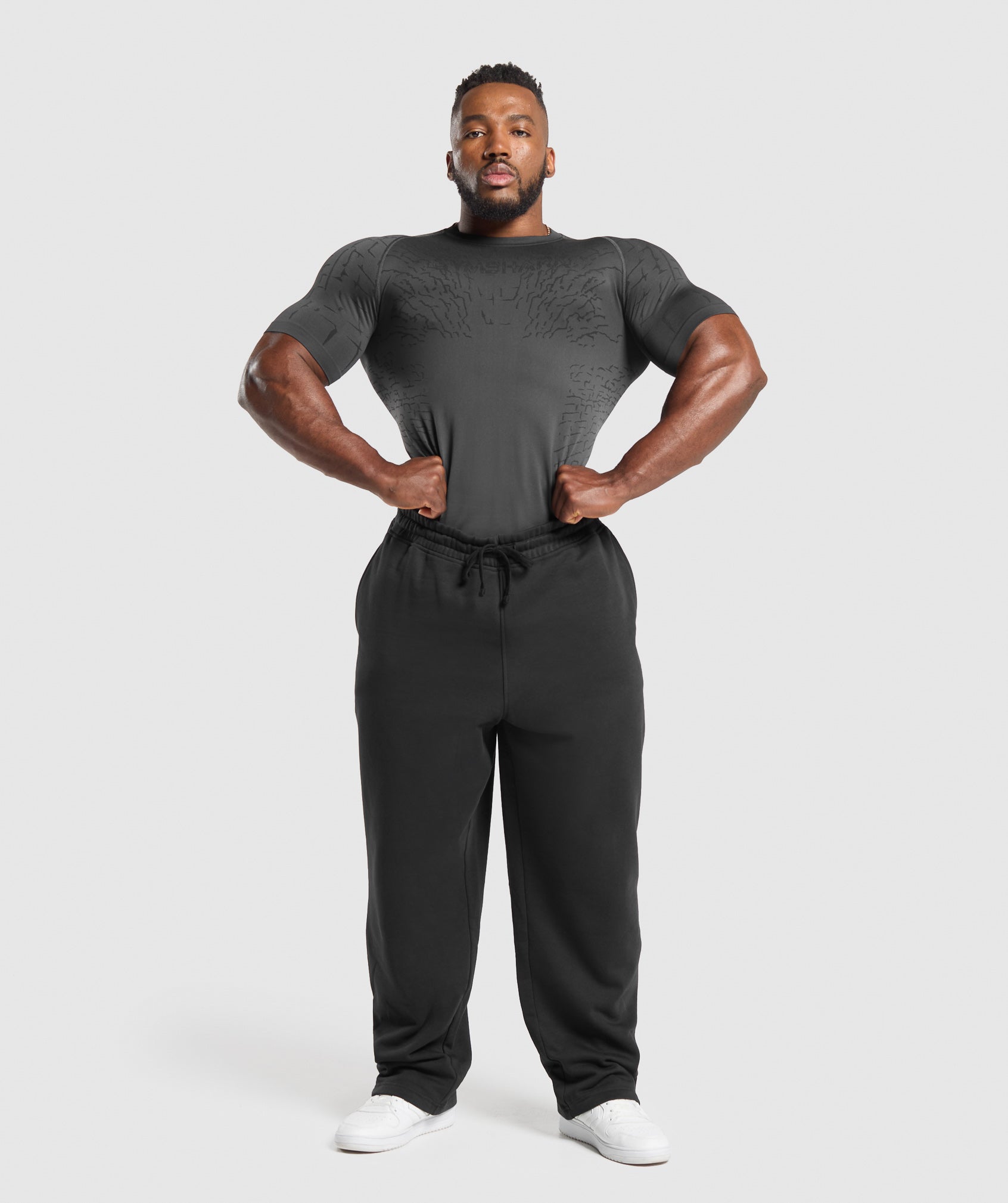 Tectonic Seamless T Shirt Asphalt Grey/Black