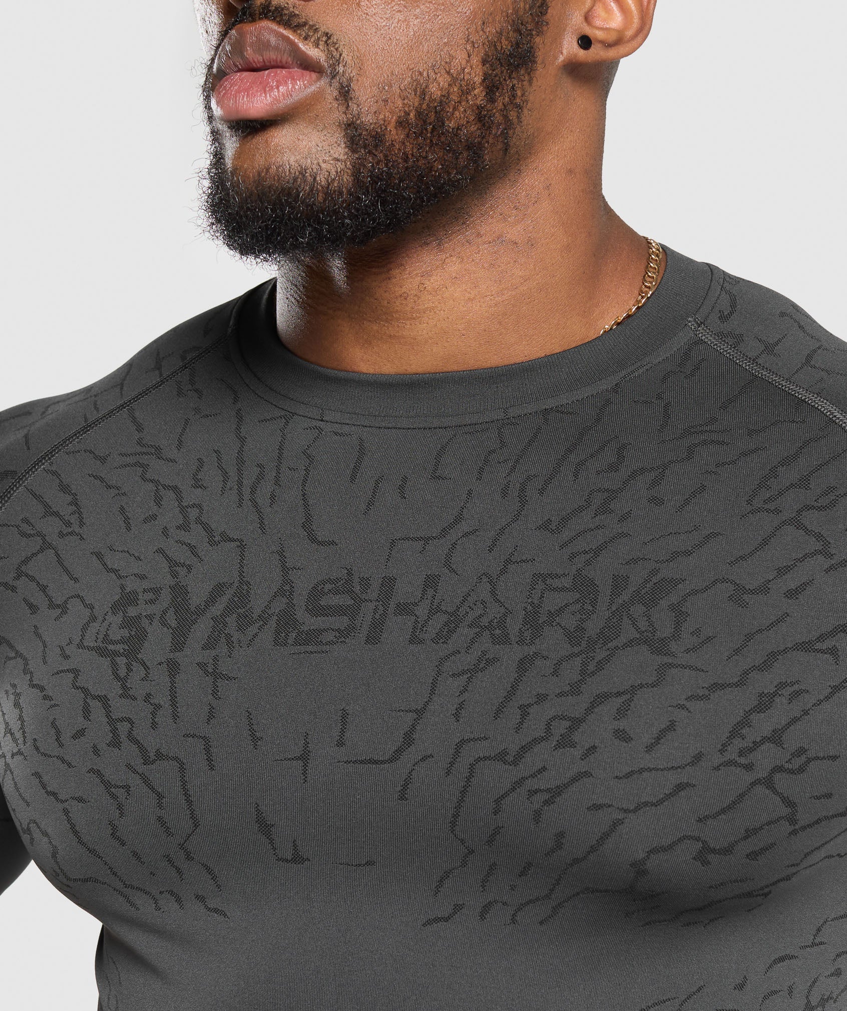 Tectonic Seamless T Shirt Asphalt Grey/Black