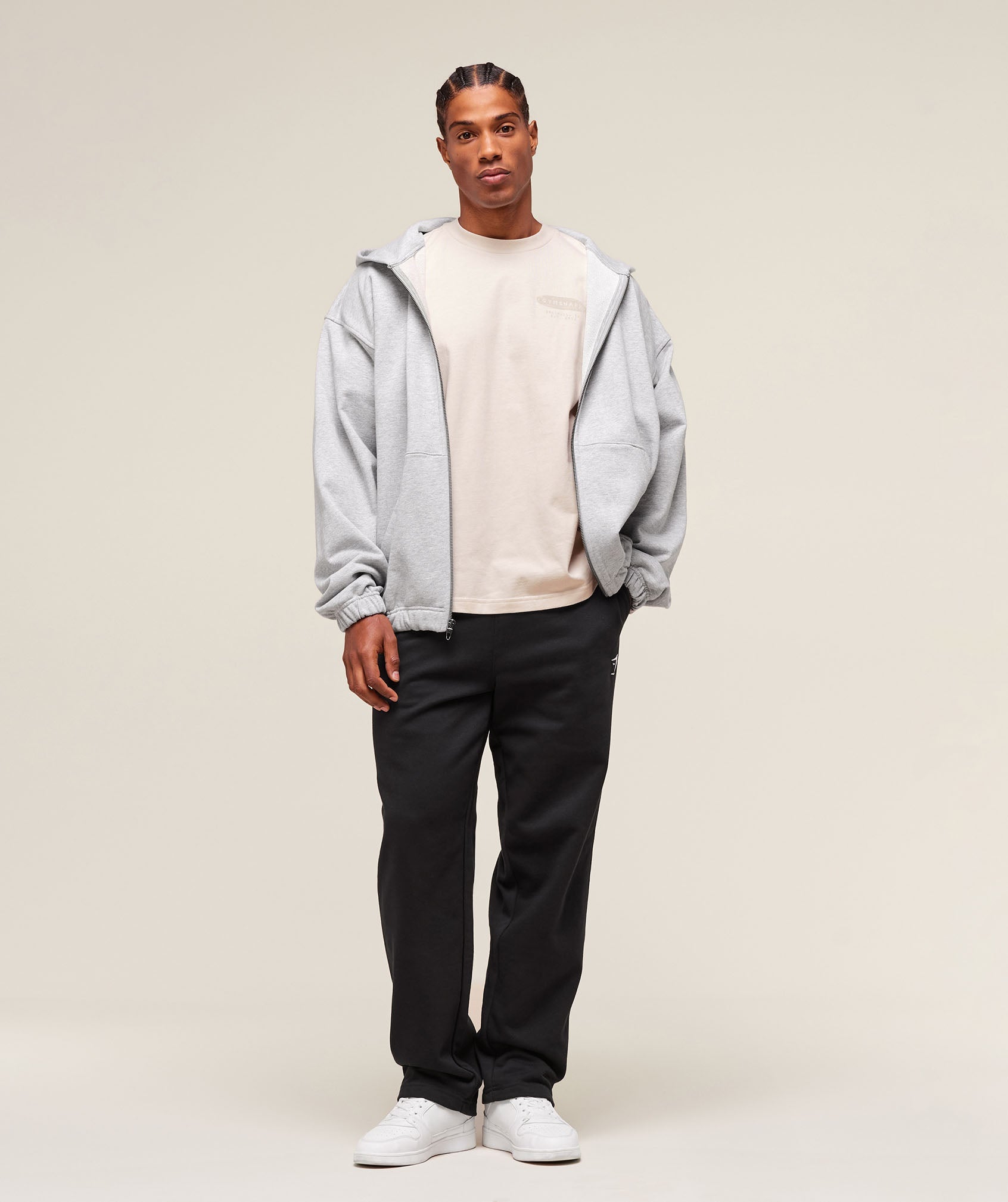 For The Lifters Boxy T-Shirt Oat White
