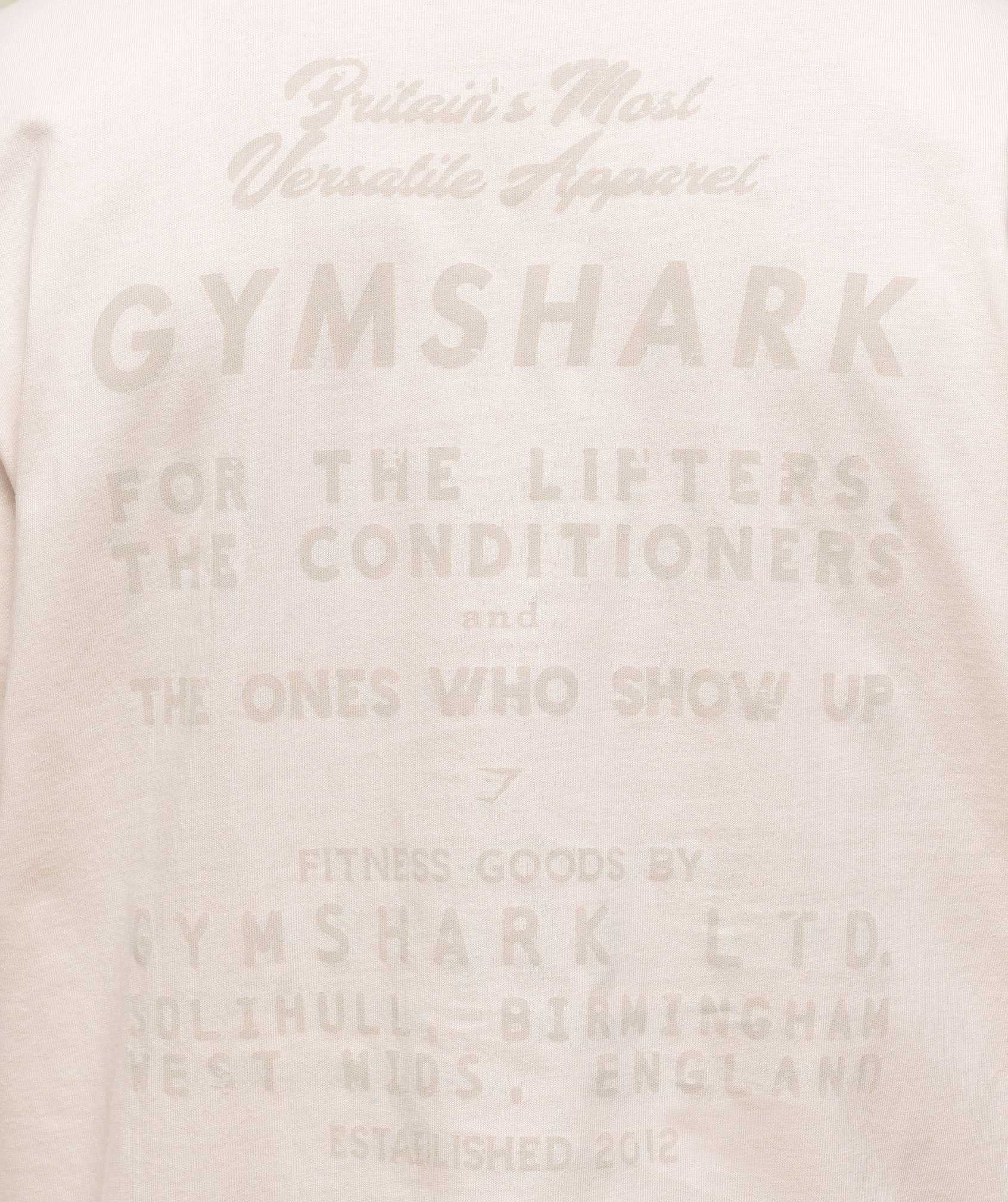 For The Lifters Boxy T-Shirt Oat White