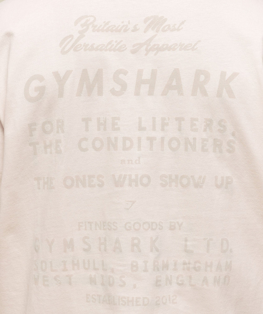 For The Lifters Boxy T-Shirt Oat White