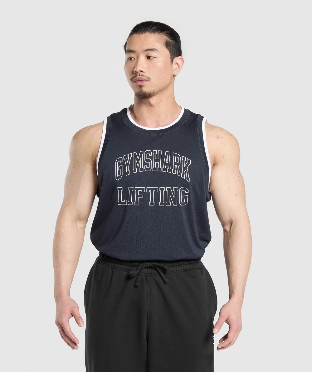 Mesh Tank Heavy Blue
