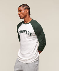 GSLC Raglan 3/4 Sleeve T-Shirt Soft White/Trail Green