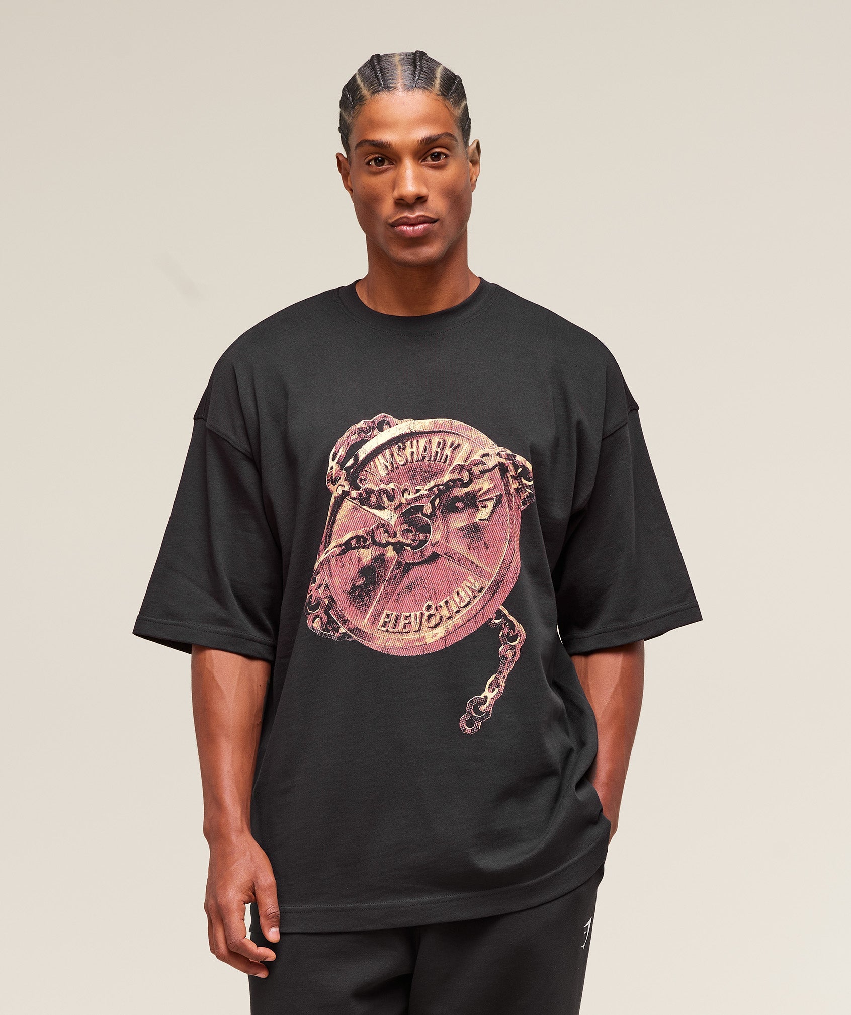 GS x Elev8tion Graphic Tee Black