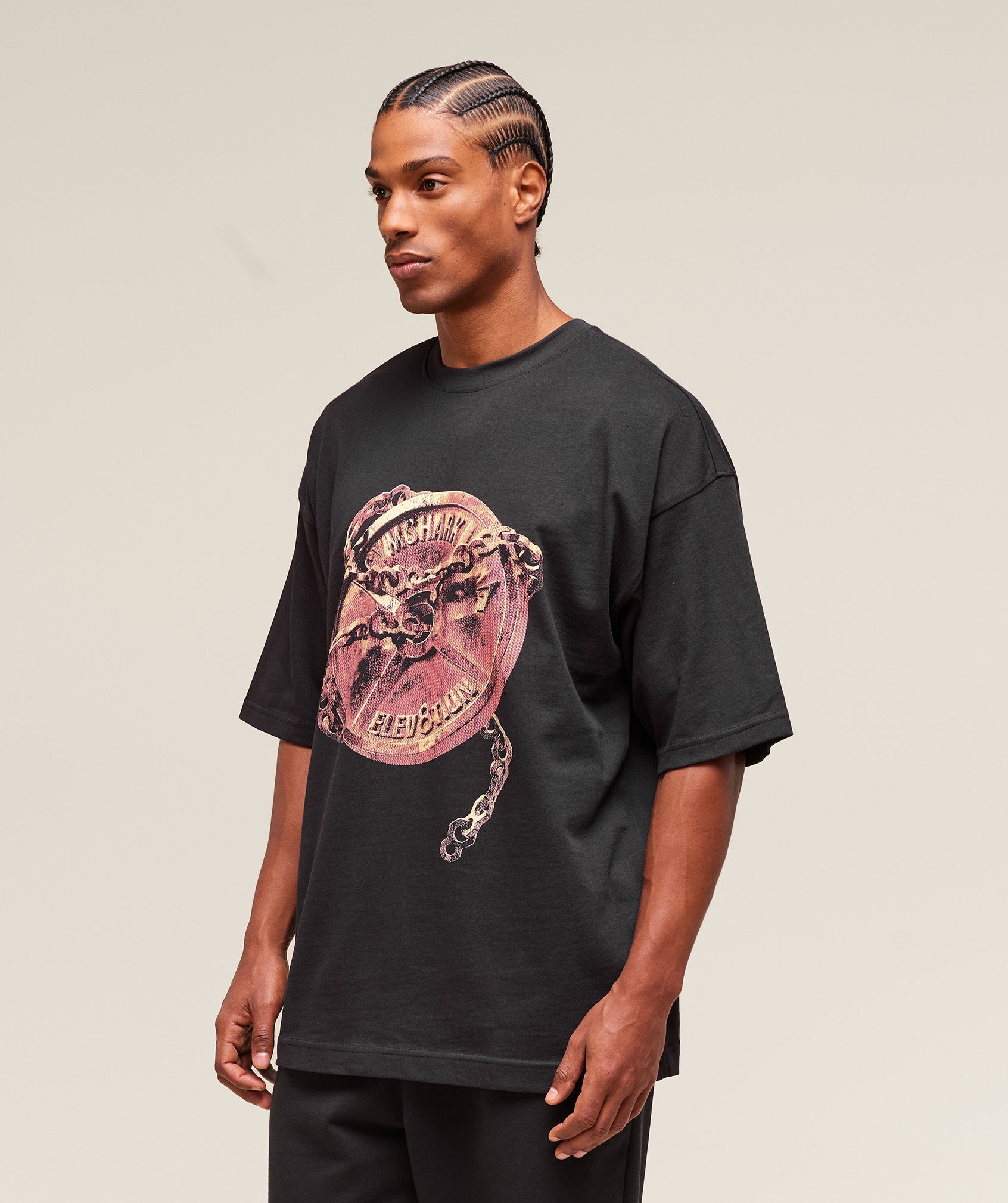 GS x Elev8tion Graphic Tee Black