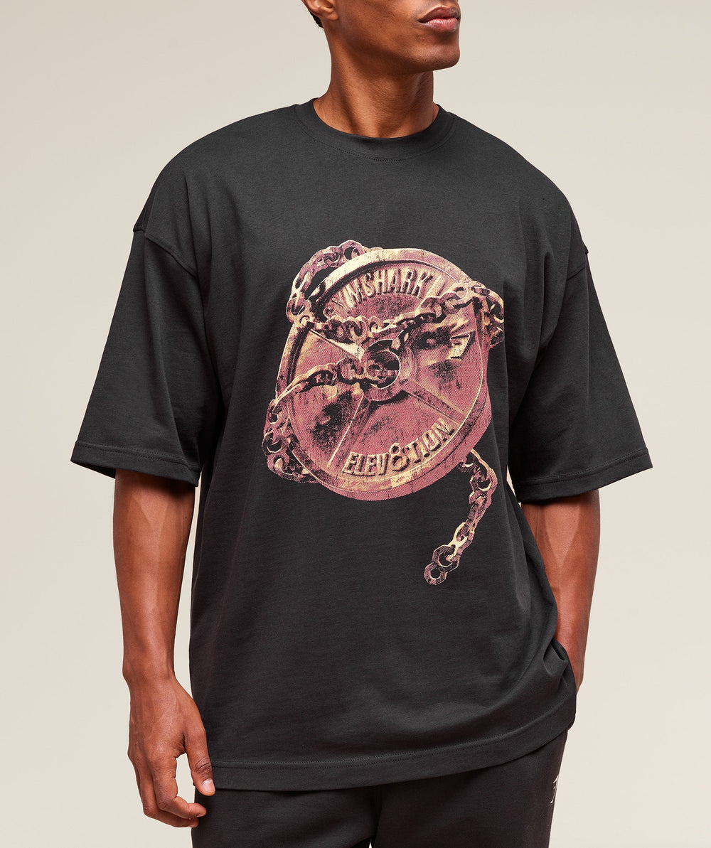 GS x Elev8tion Graphic Tee Black