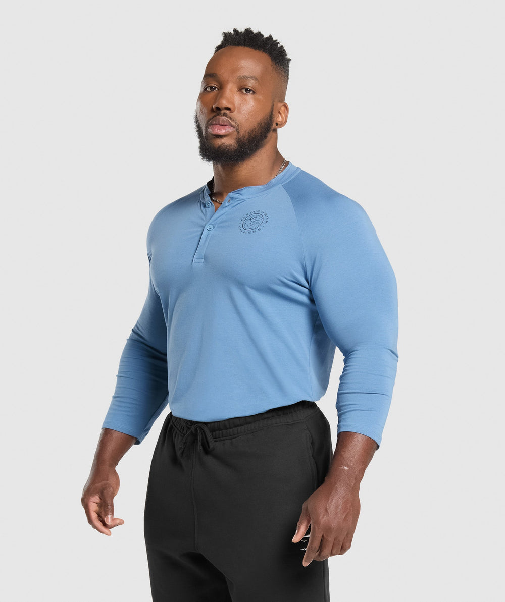 Legacy Henley Classic Blue