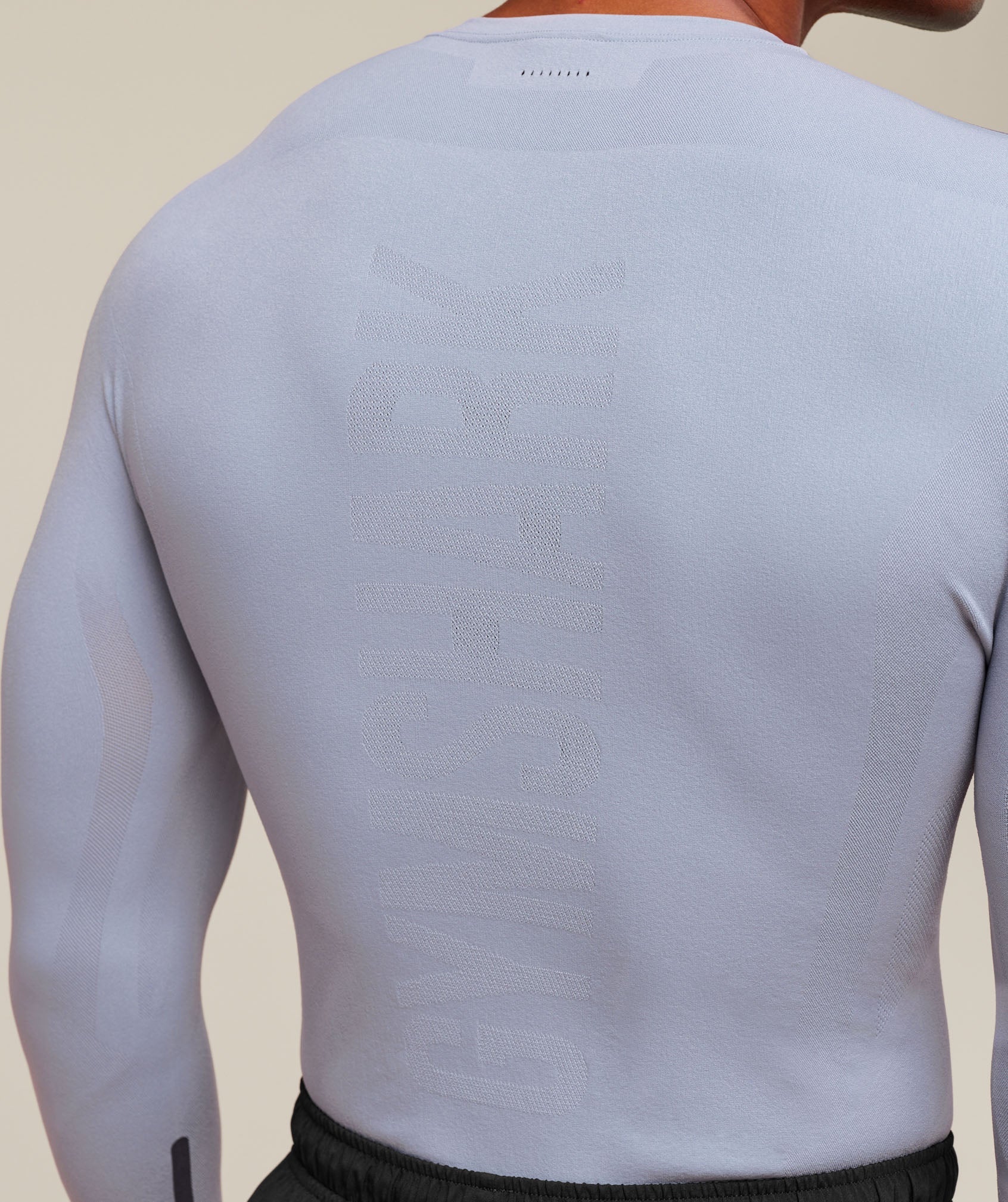 everywear Warp Knit Long Sleeve T-Shirt Pale Blue
