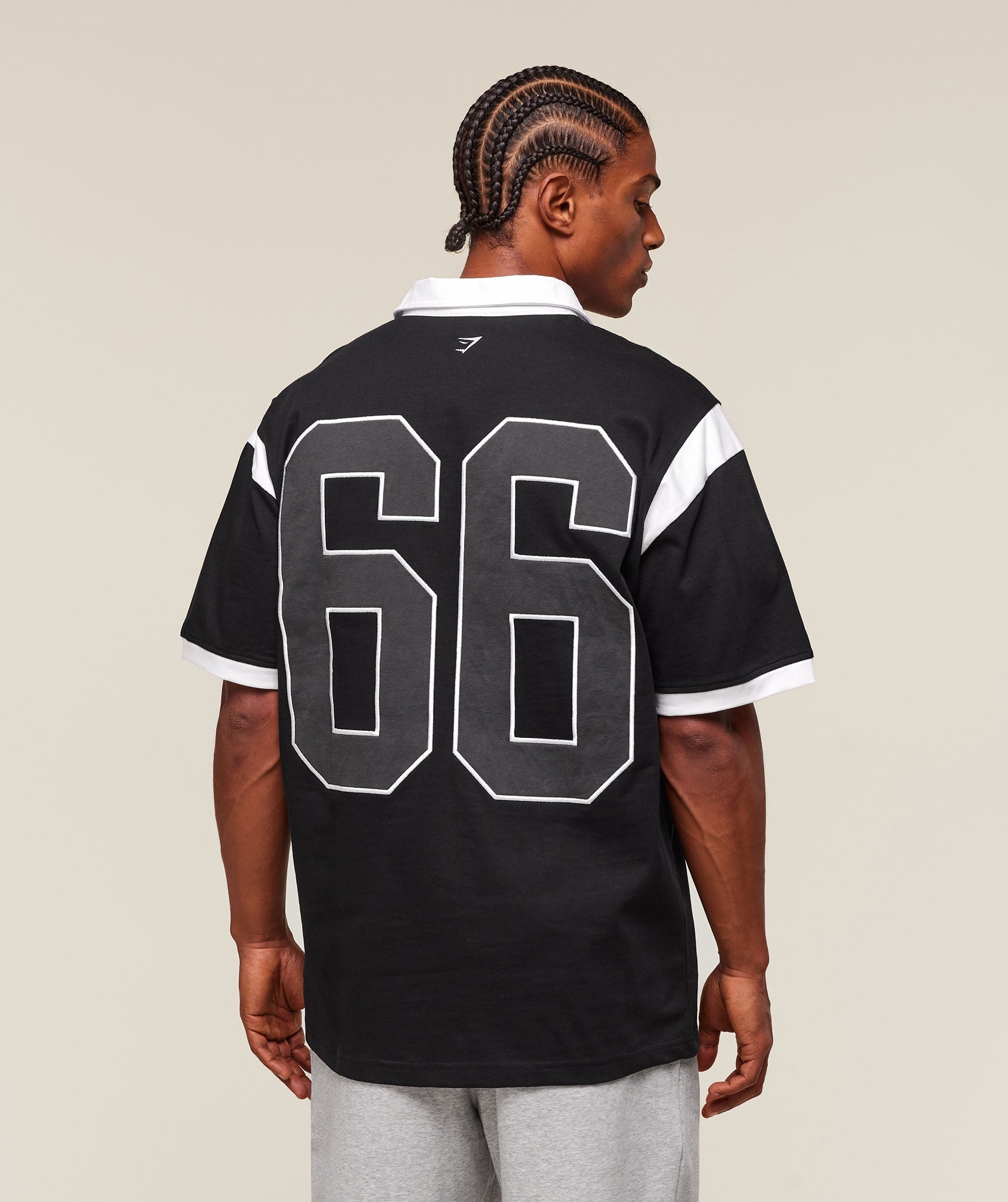GSLC Retro Polo Shirt Black/White