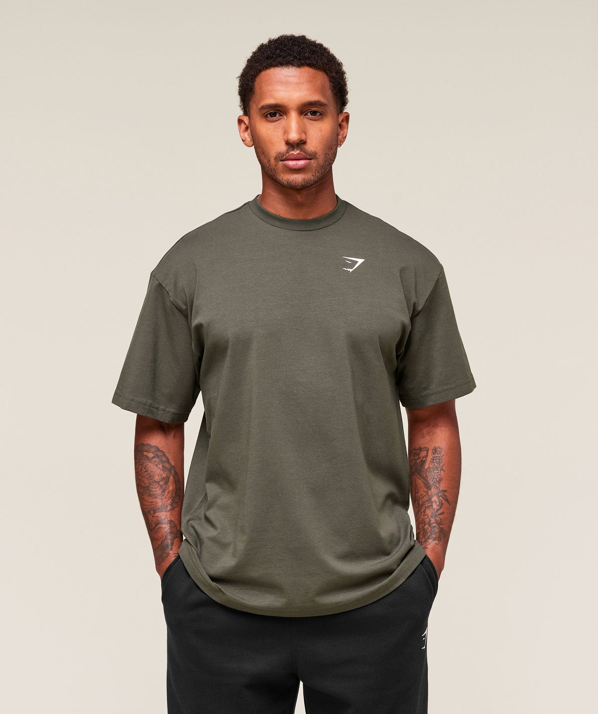 Essential Oversized T-Shirt Strength Green