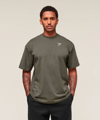 Essential Oversized T-Shirt Strength Green