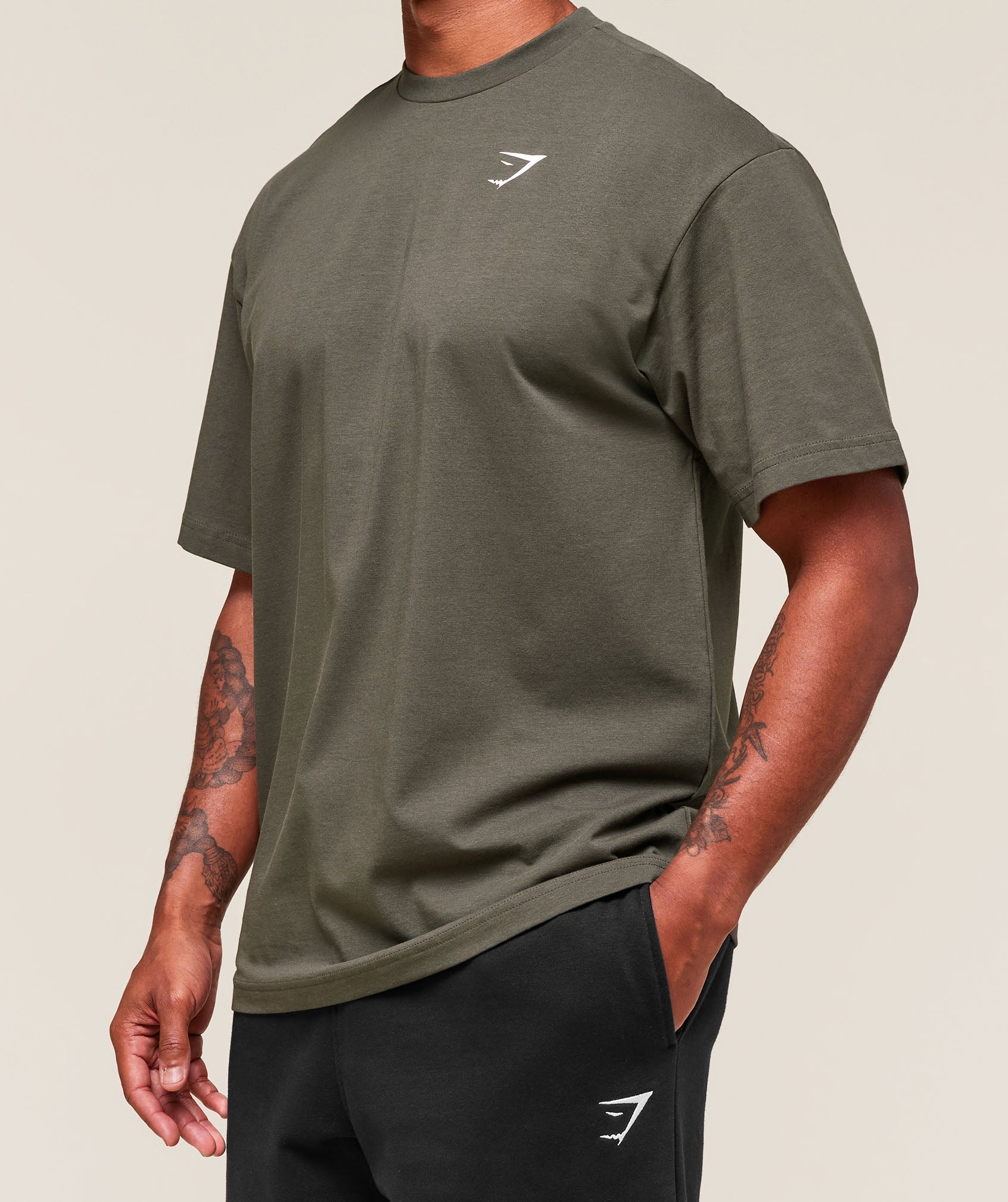 Essential Oversized T-Shirt Strength Green