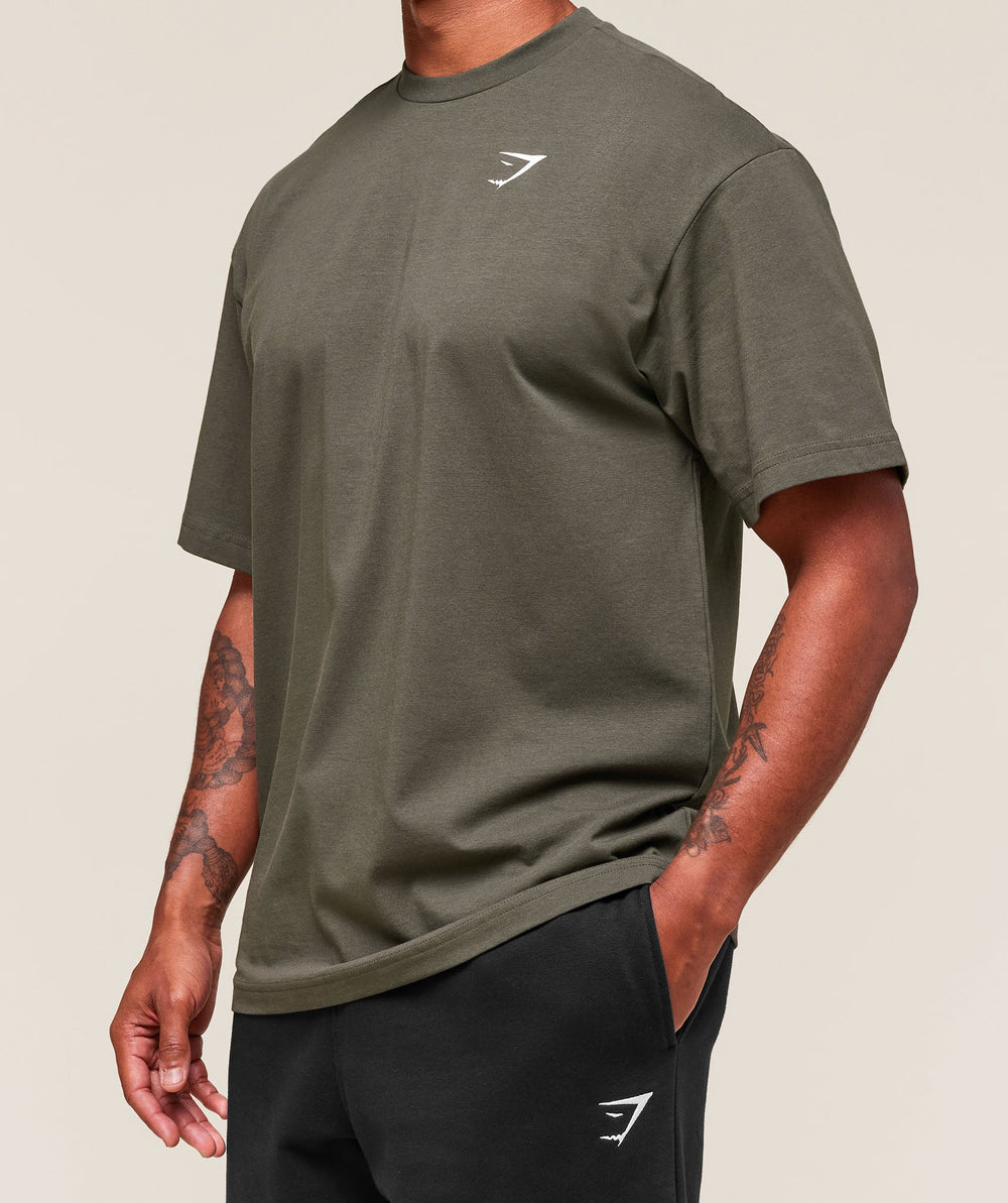 Essential Oversized T-Shirt Strength Green