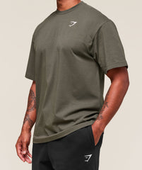 Essential Oversized T-Shirt Strength Green