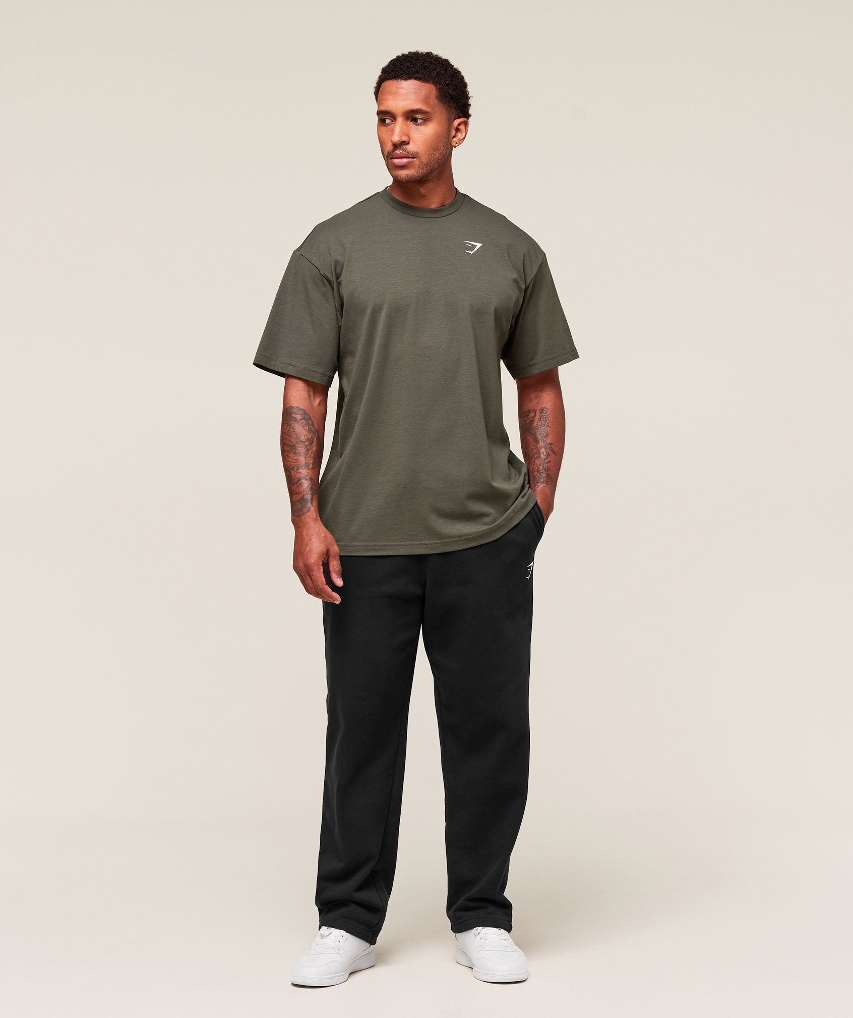 Essential Oversized T-Shirt Strength Green