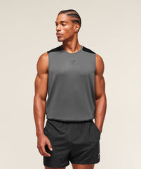 Arrival Block Tank Dark Grey