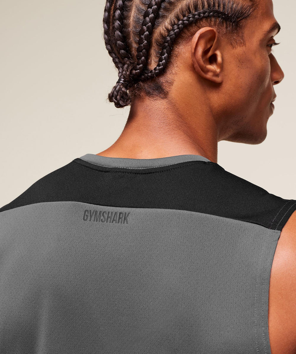 Arrival Block Tank Dark Grey