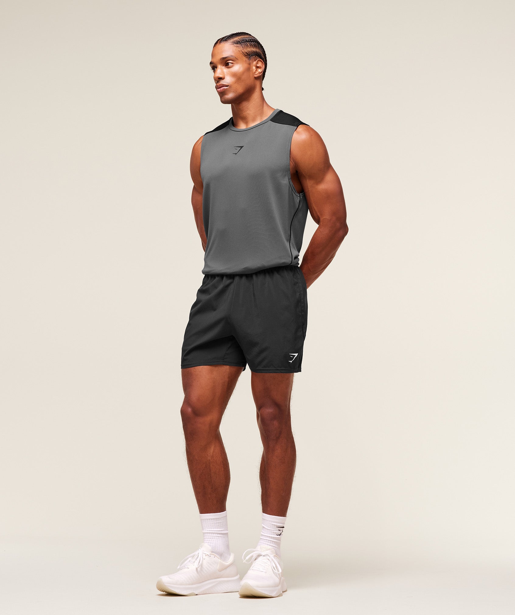 Arrival Block Tank Dark Grey