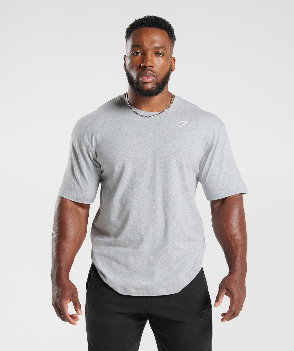 Power T-Shirt Light Grey Core Marl