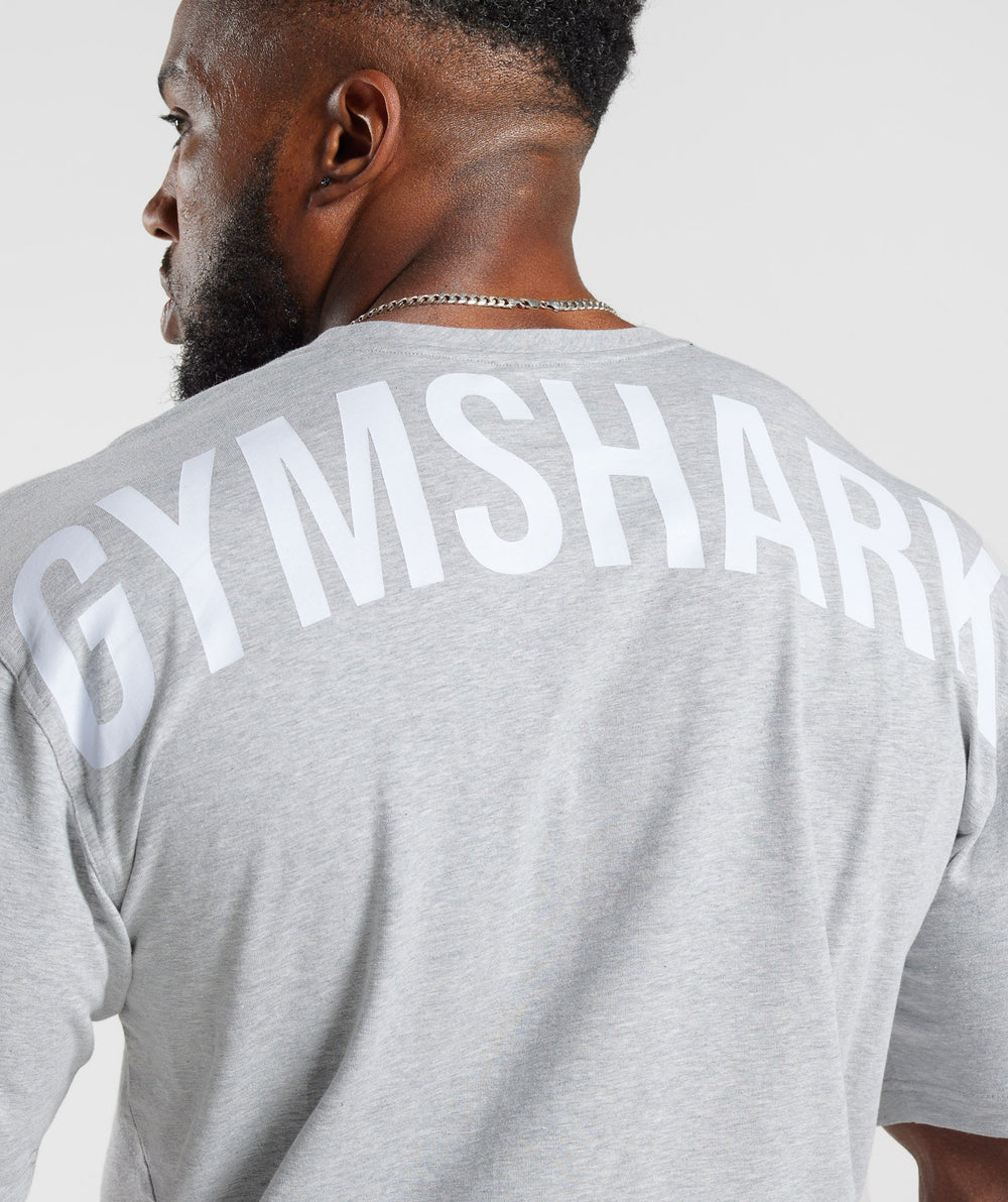Power T-Shirt Light Grey Core Marl