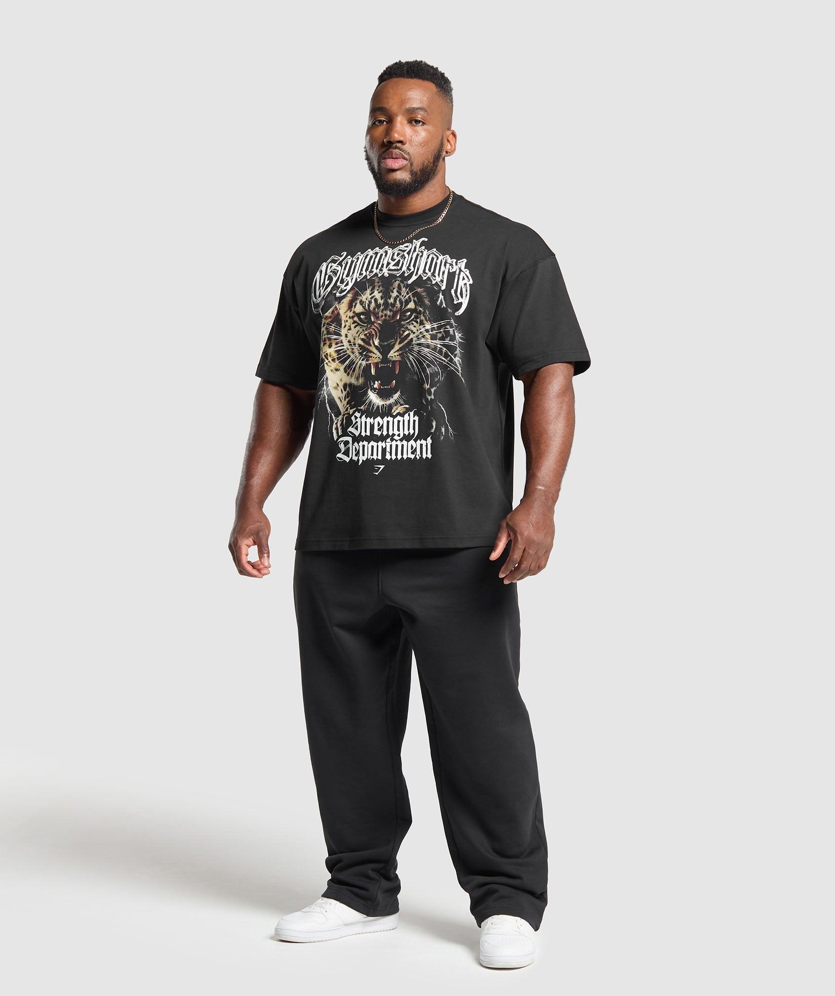 Strength Department Animal Oversized T-Shirt Black