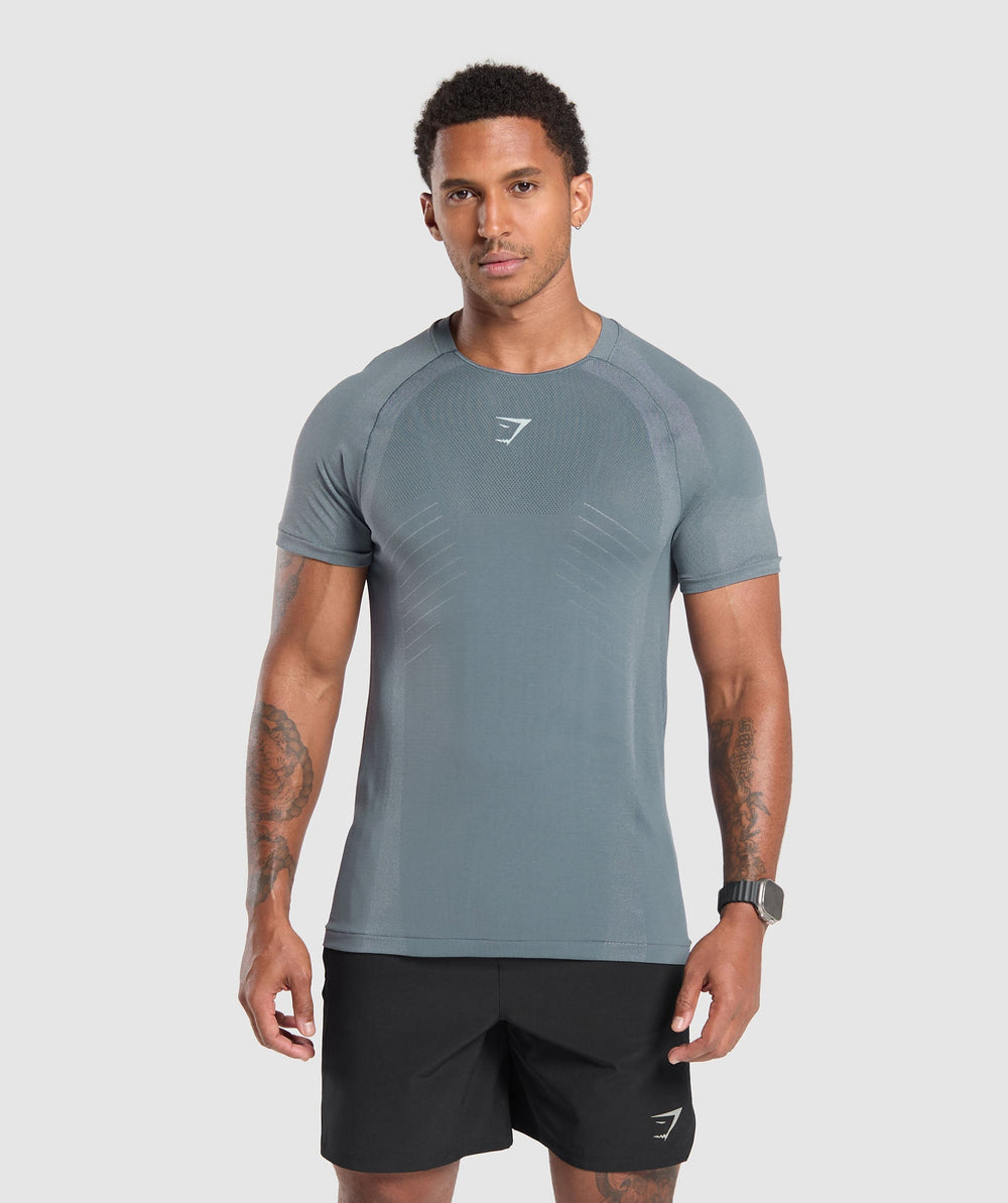 Apex Seamless T-Shirt Iron Blue/Cool Blue