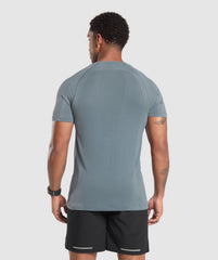 Apex Seamless T-Shirt Iron Blue/Cool Blue