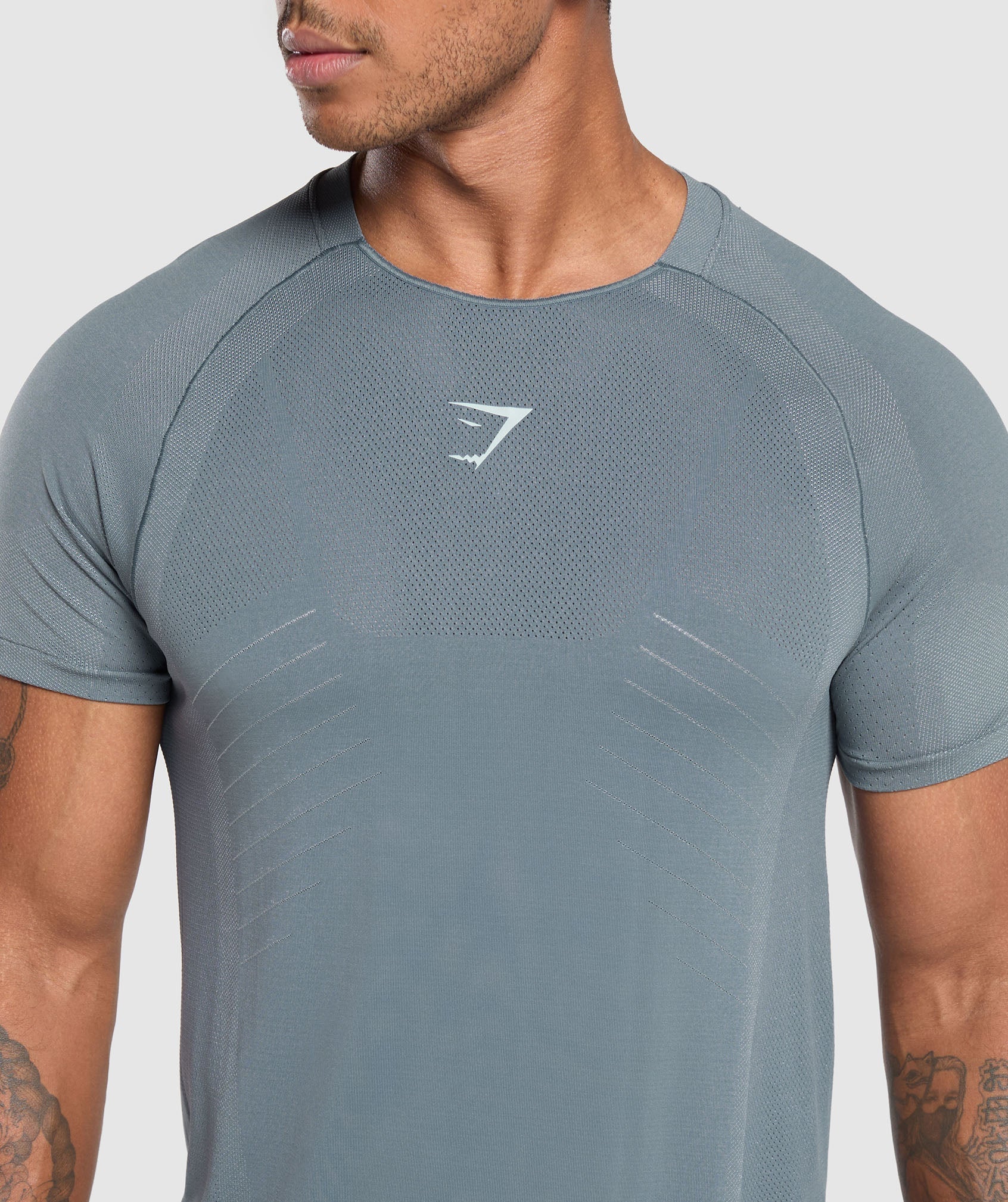 Apex Seamless T-Shirt Iron Blue/Cool Blue