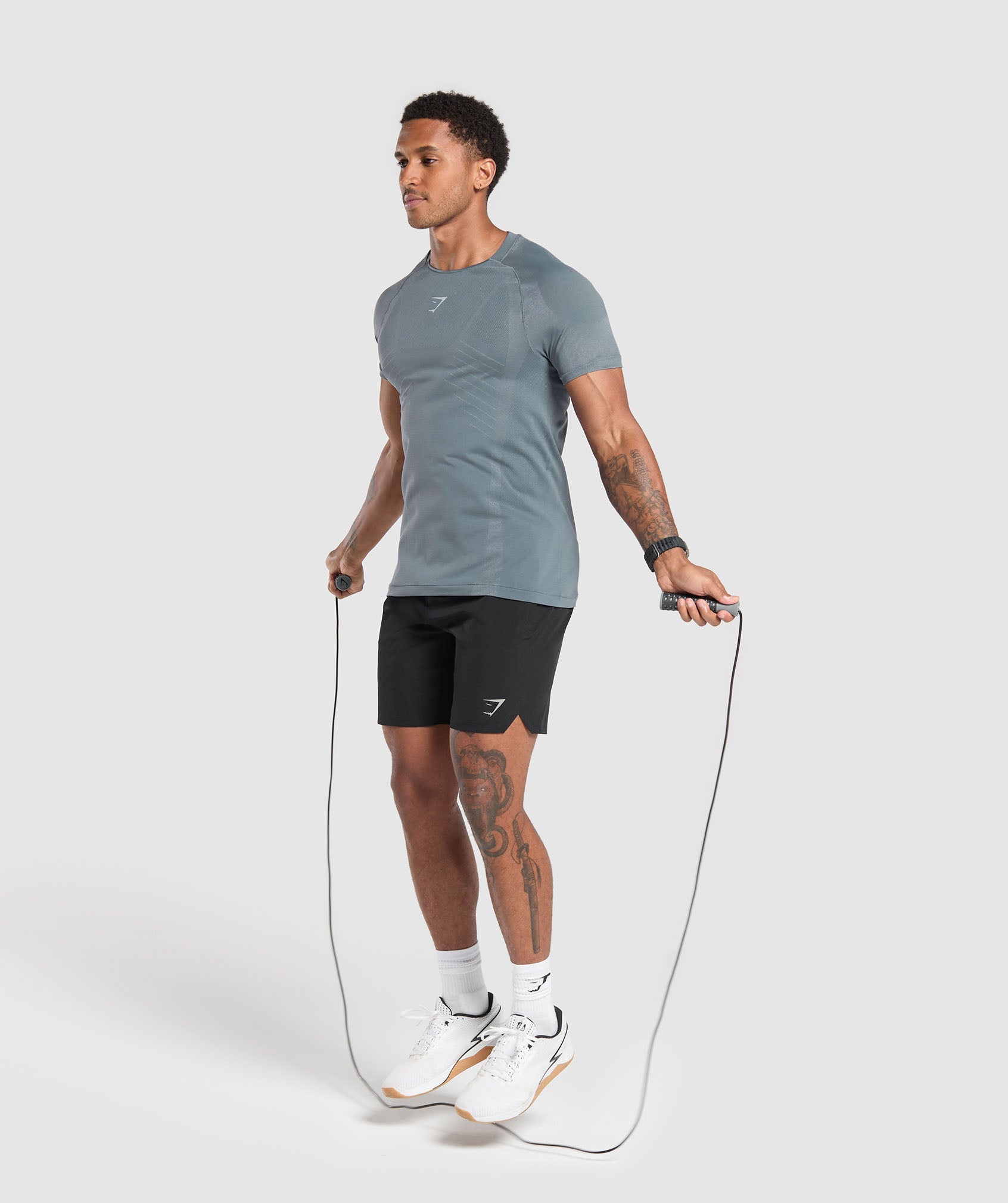 Apex Seamless T-Shirt Iron Blue/Cool Blue