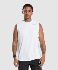 Oversized Performance Tank White