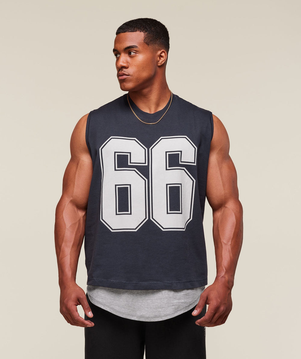 GSLC 2in1 Reversible Tank Light Grey Core Marl/Heavy Blue