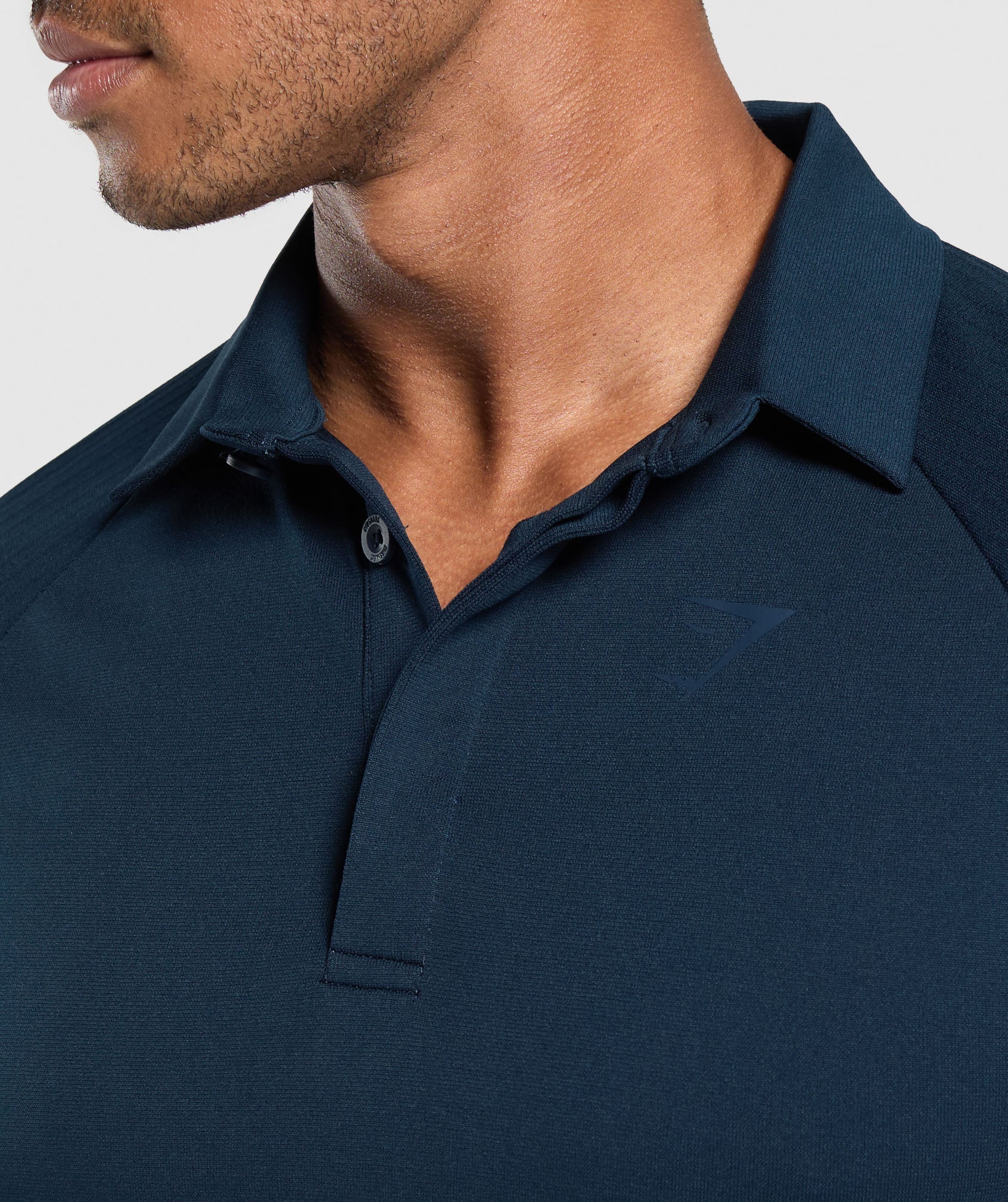 Seamless Polo Shirt Navy